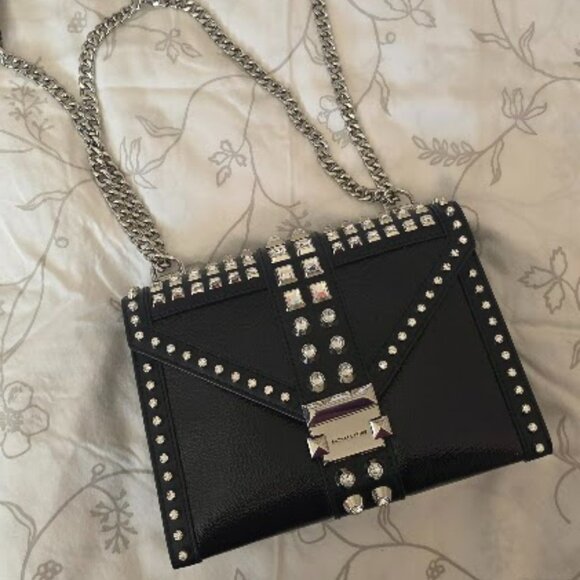 Like New Michael Kors Whitney Large Crystal Embellished Leather bag - Picture 2 of 7